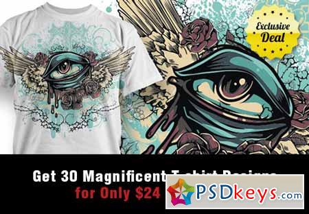 30 Magnificent T-shirt Designs for Only $24 (value $300)