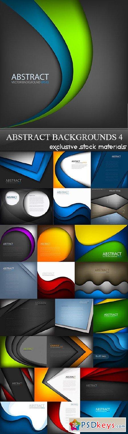 Abstract Backgrounds Vector Set 4 25xEPS