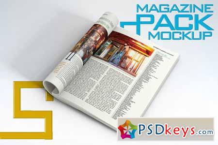 5 Magazine Mock-ups Pack 131452