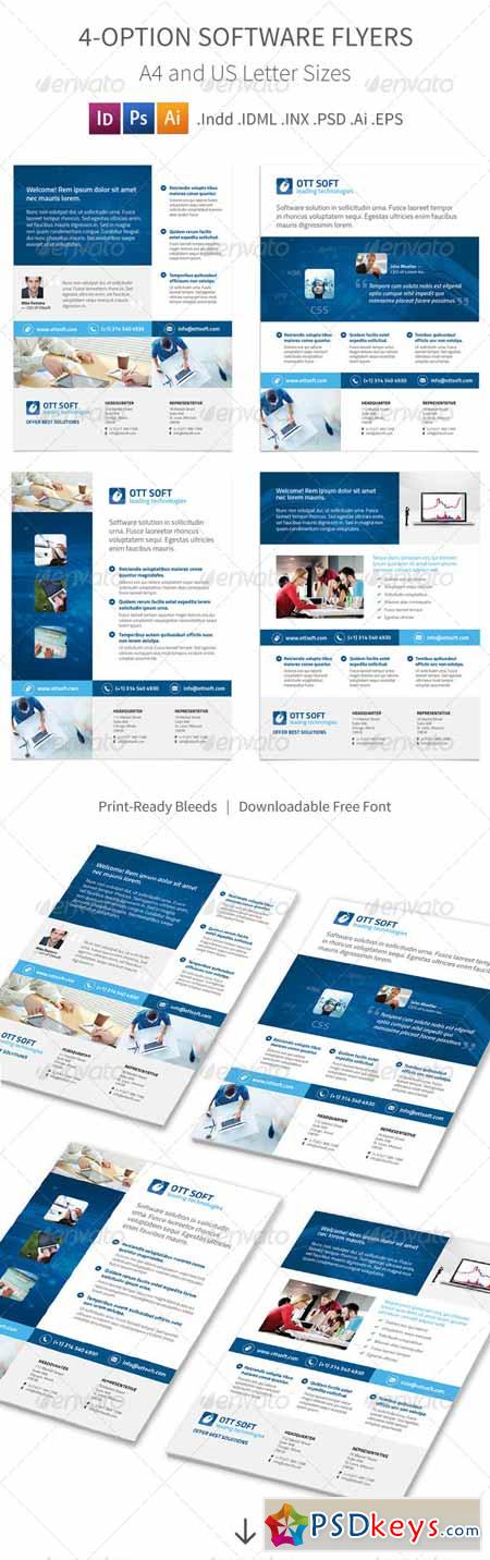IT and Software Flyers – 4 Options 8569371