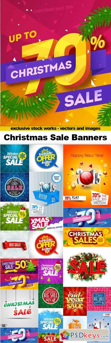 Christmas Sale Baners -25x EPS