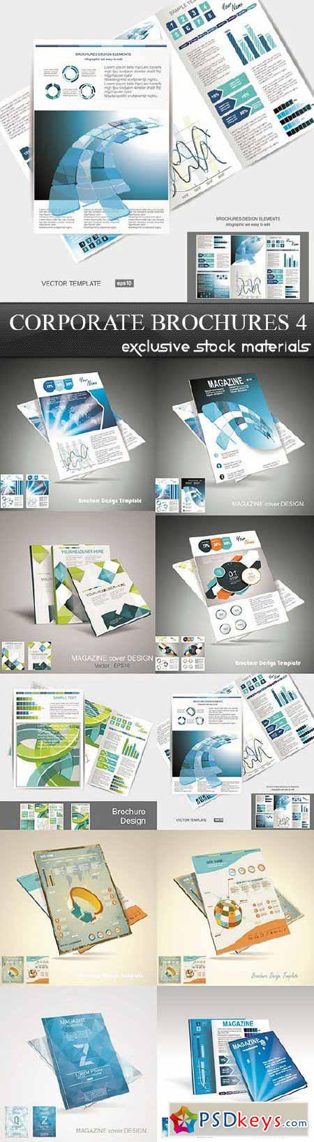 Collection of Corporate Brochures 4, 10xEPS