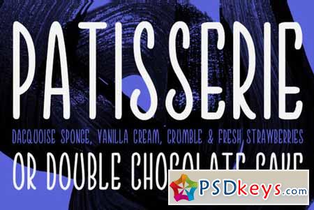 Patisserie Typeface 3424