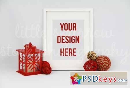 White Frame Christmas Mock Up 2 135653