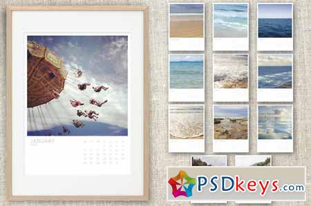 2015 calendar. PSD and Jpgs 100536