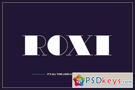Roxi Typeface 64711