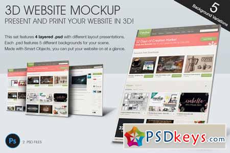 3D Website MockUp 133118