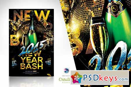 2015 New Year Bash Flyer Template v2 137790