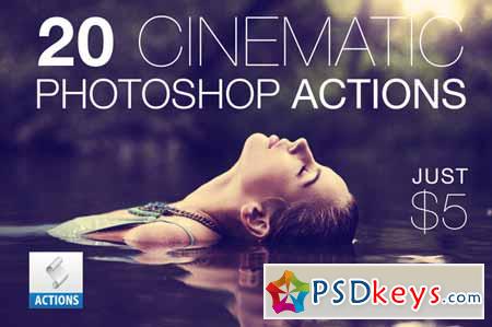 20 Cinematic Photoshop Actions Pack 139287
