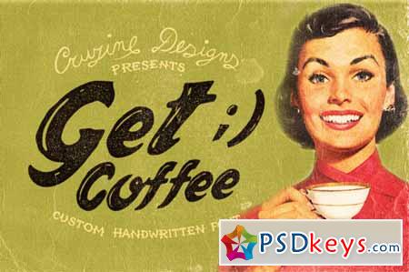 Get Coffee Custom Font 124100