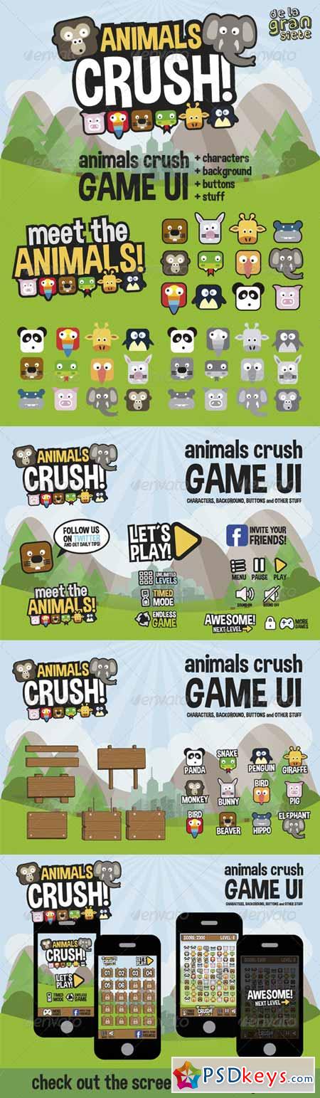 Animals Crush Game UI 7507834