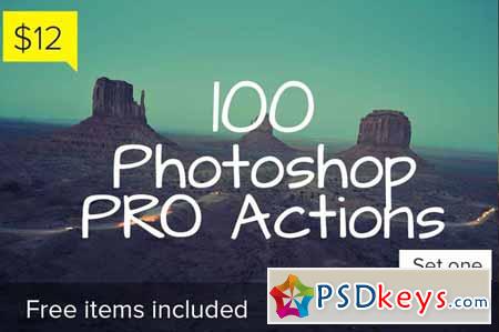 100 Photoshop Pro Actions - Set 1 113297
