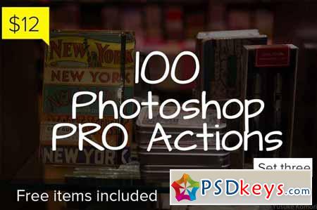 100 Photoshop Pro Actions - Set 3 128319