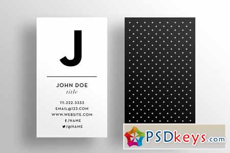 The Initial - Business Card Template 90859