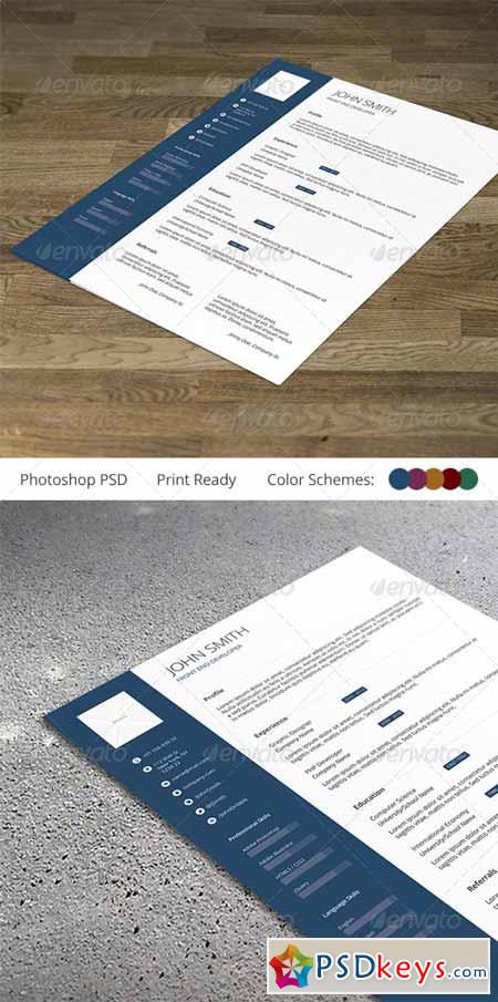 Resume CV Template - Clean and Professional 5273303