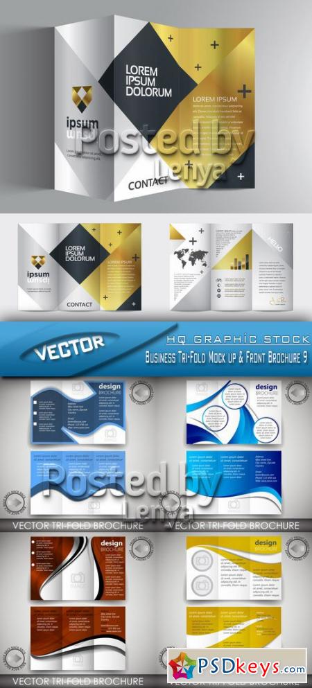 Business Tri-Fold Mock up & Front Brochure 9