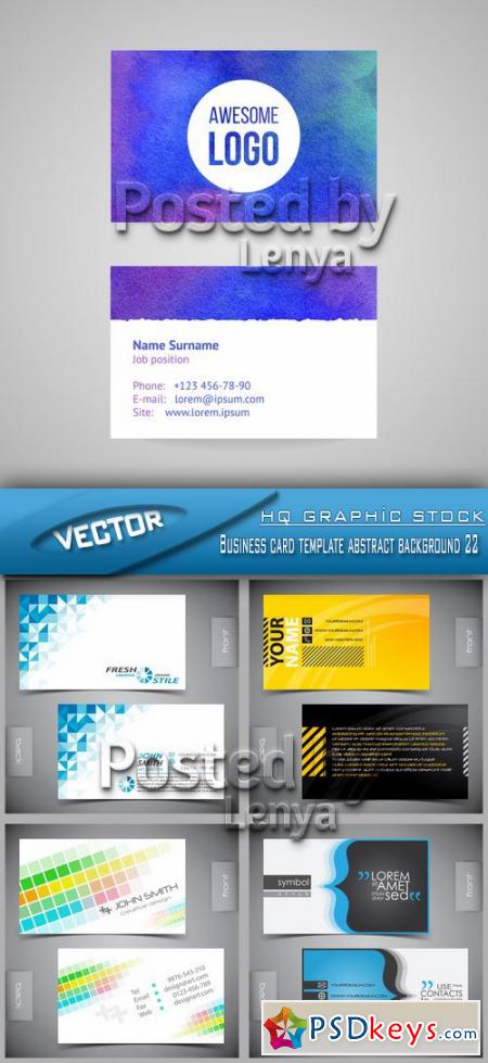 Business card template abstract background 22