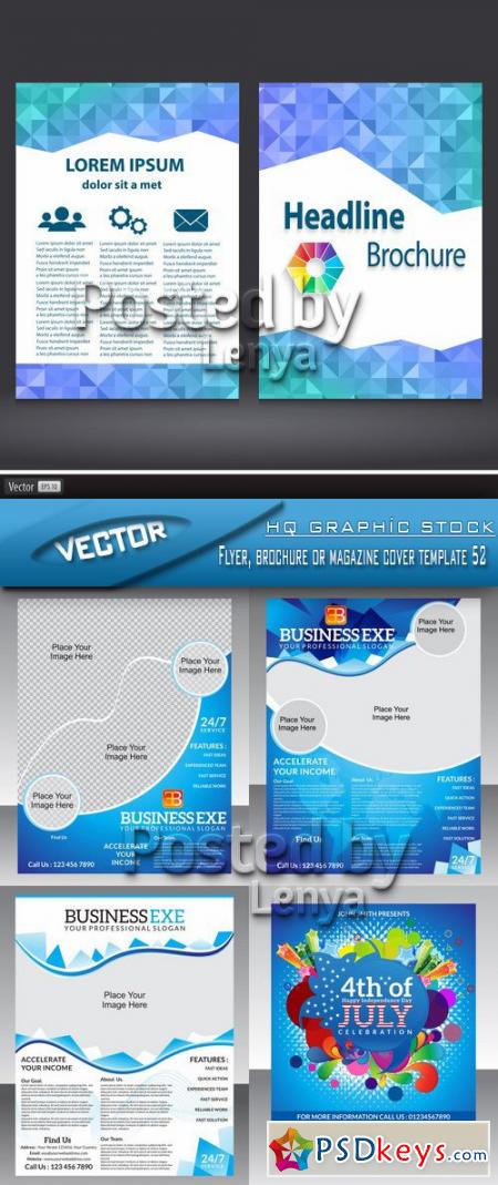 Flyer, brochure or magazine cover template 52