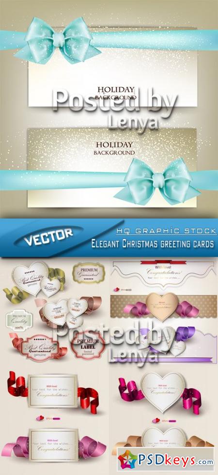 Elegant Christmas greeting cards