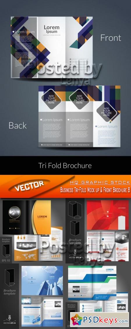 Business Tri-Fold Mock up & Front Brochure 8