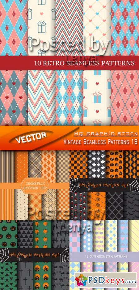 Vintage Seamless Patterns 18