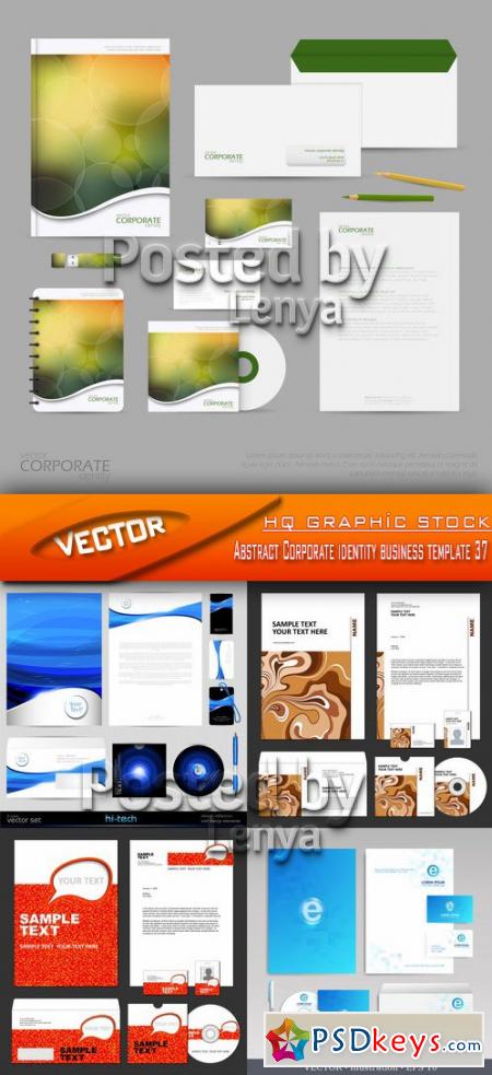 Abstract Corporate identity business template 37