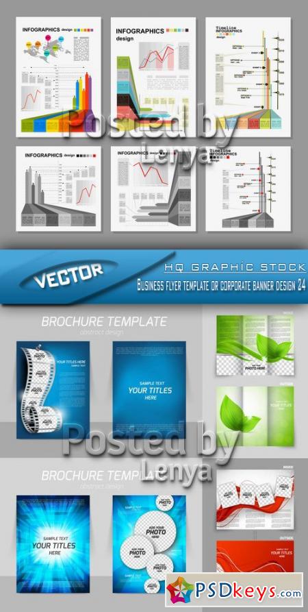 Business flyer template or corporate banner design 24