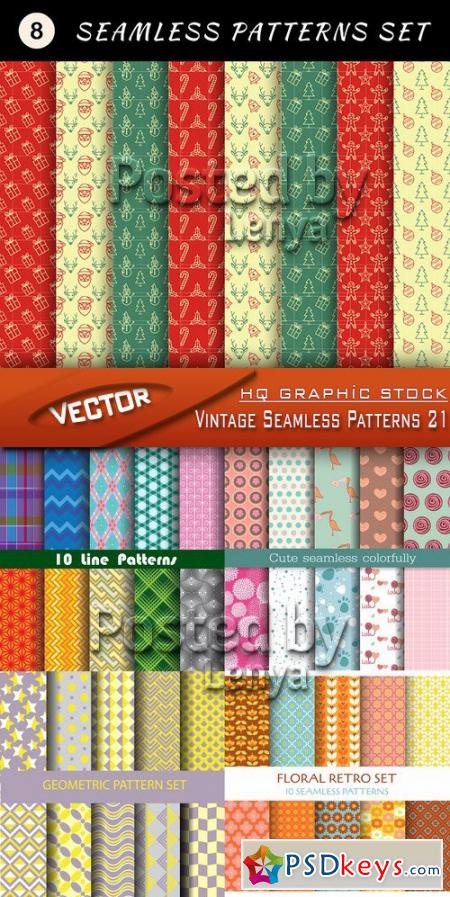Vintage Seamless Patterns 21