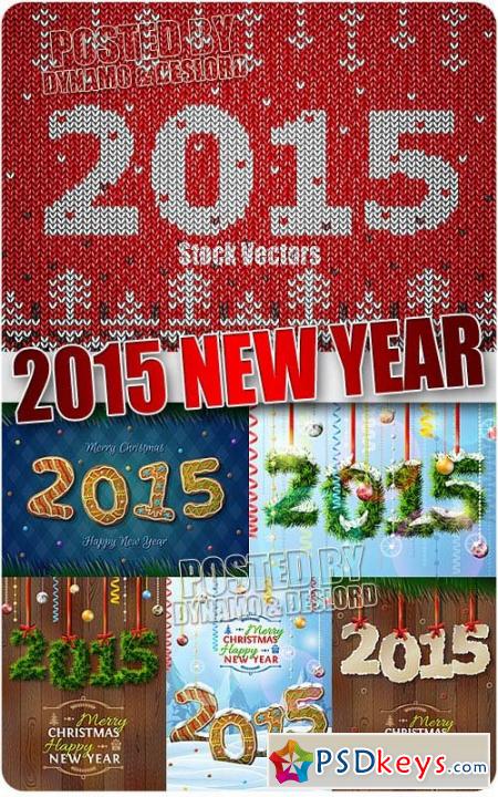 2015 New Year 5 - Stock Vectors