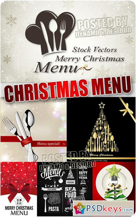 Christmas menu - Stock Vectors