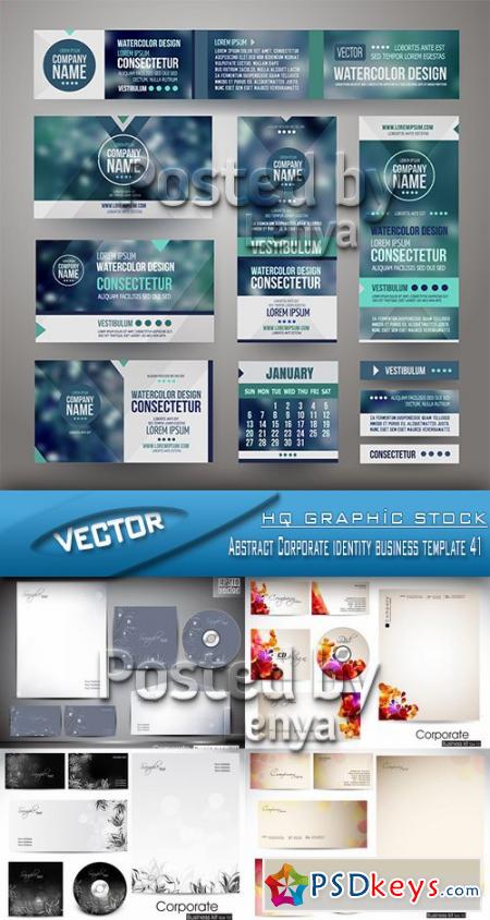 Abstract Corporate identity business template 41