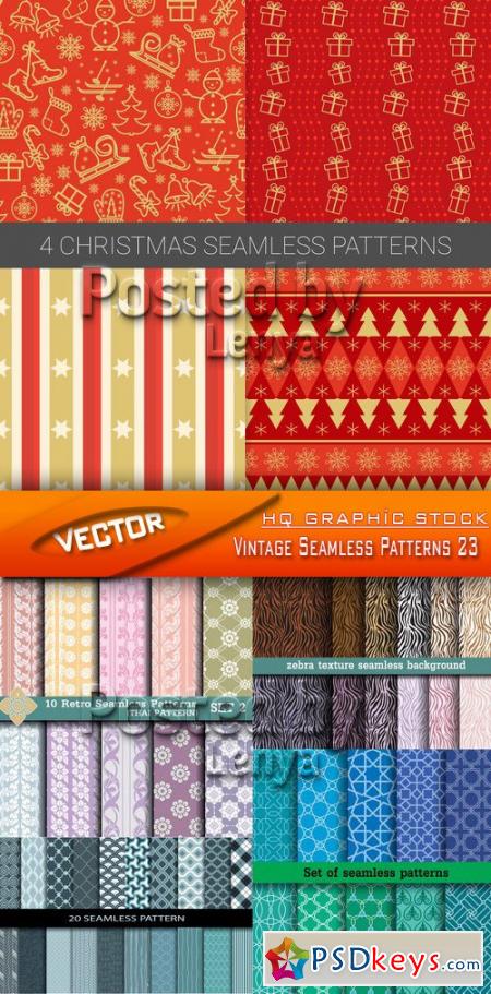 Vintage Seamless Patterns 23