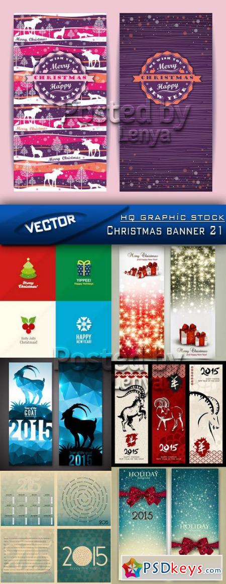 Stock Vector - Christmas banner 21