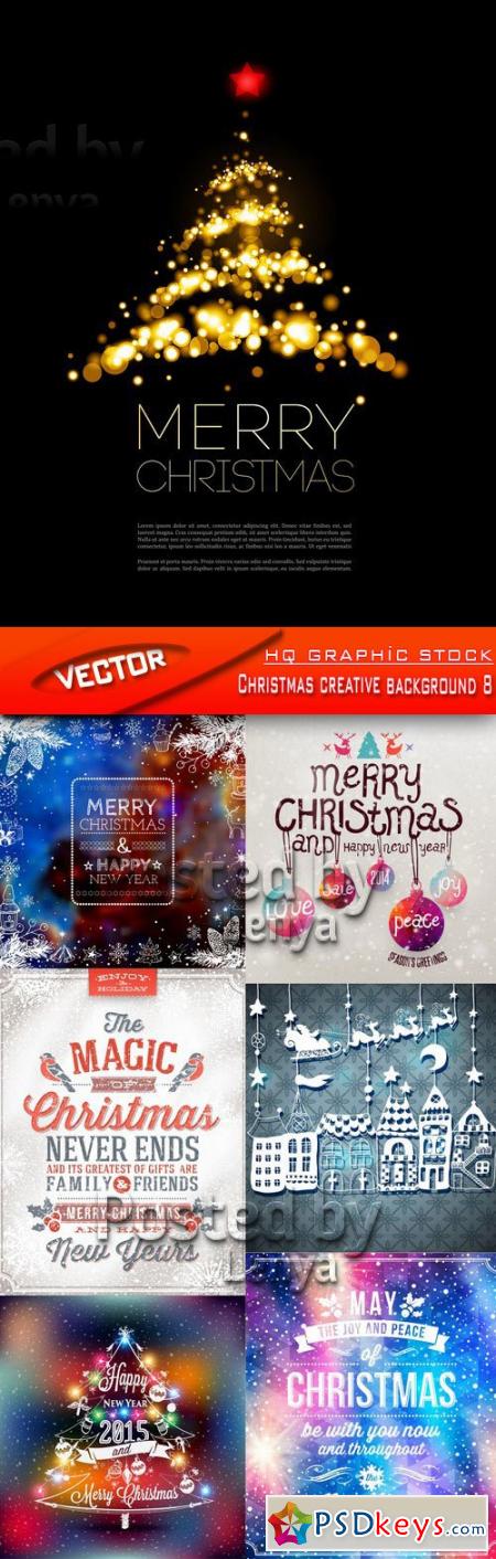 Stock Vector - Christmas creative background 8