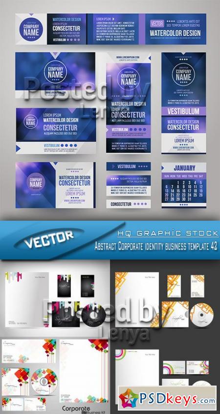 Stock Vector - Abstract Corporate identity business template 42