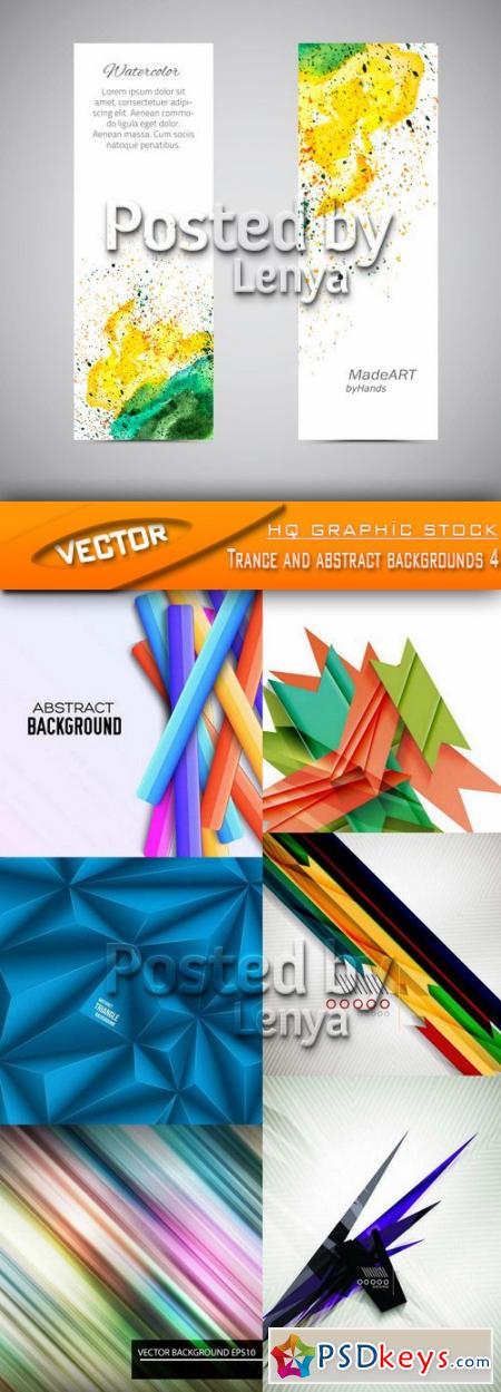 Stock Vector - Trance and abstract backgrounds 4