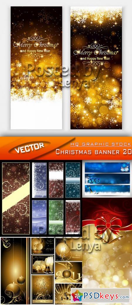 Stock Vector - Christmas banner 20