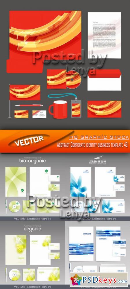 Stock Vector - Abstract Corporate identity business template 43