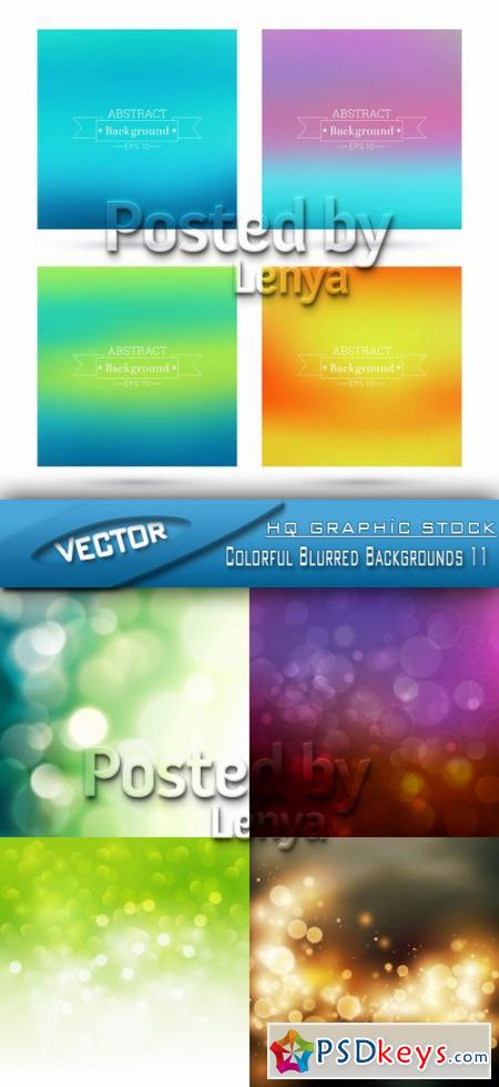 Stock Vector - Colorful Blurred Backgrounds 11