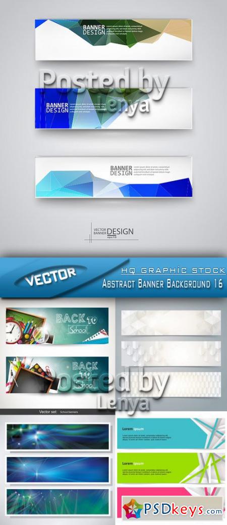 Stock Vector - Abstract Banner Background 16