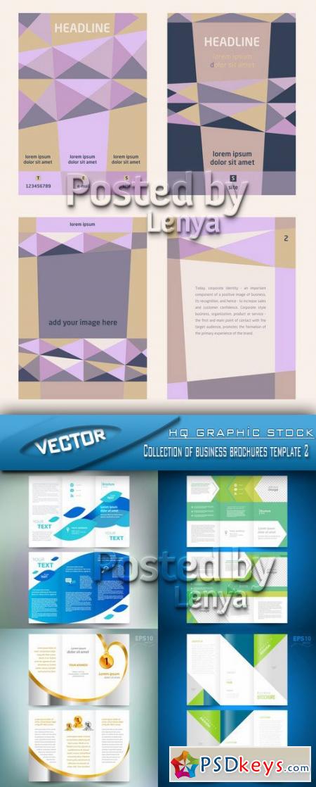 Stock Vector - Collection of business brochures template 2