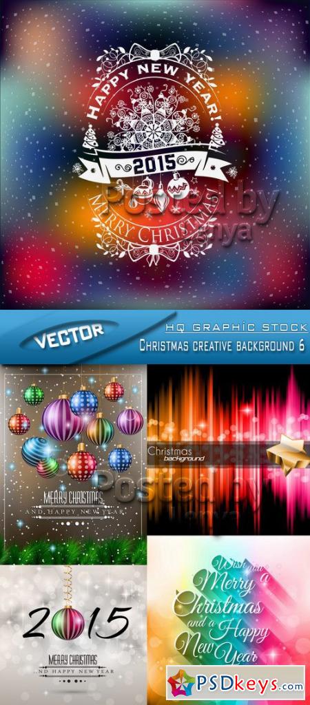 Stock Vector - Christmas creative background 6