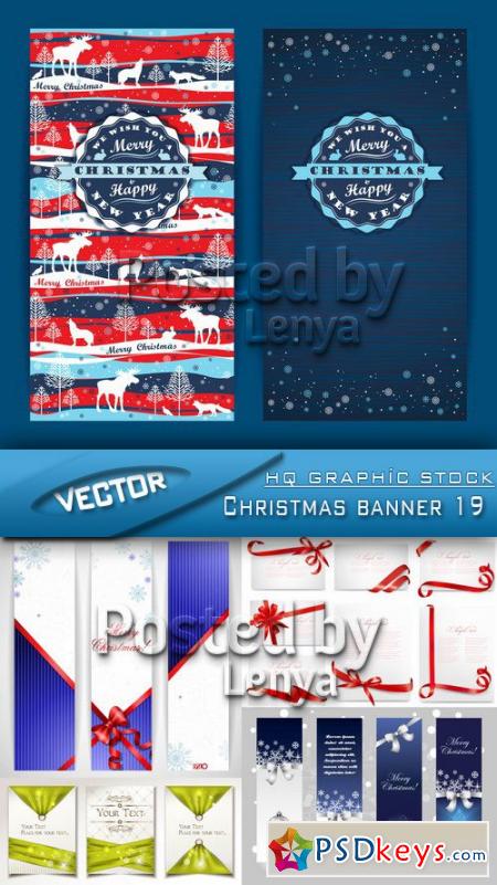 Stock Vector - Christmas banner 19