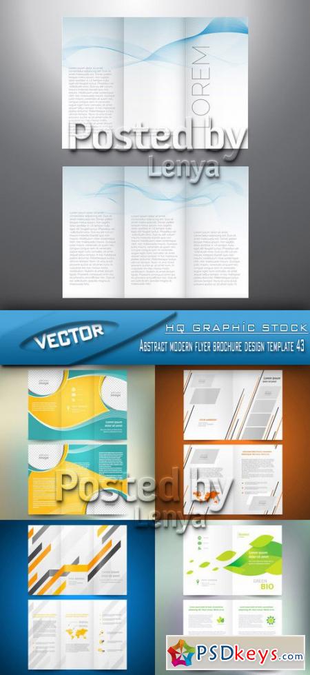 Stock Vector - Abstract modern flyer brochure design template 43