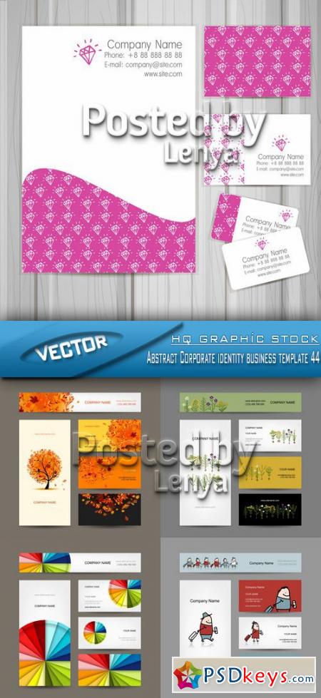 Stock Vector - Abstract Corporate identity business template 44