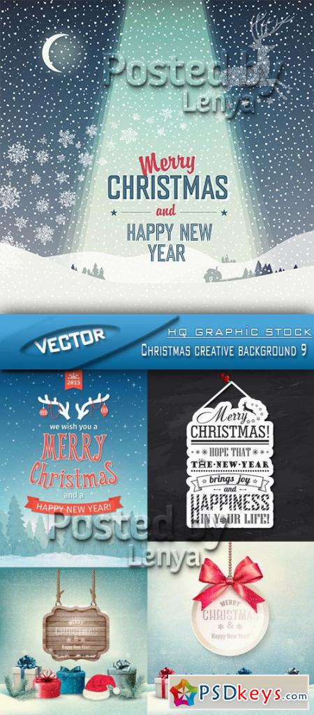 Stock Vector - Christmas creative background 9