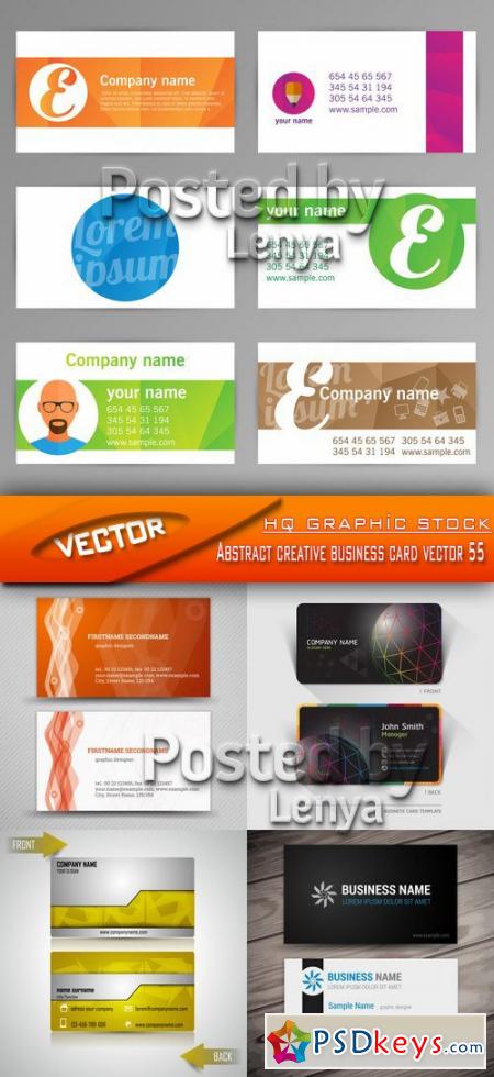 Stock Vector - Abstract creative business card vector 55