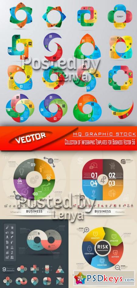 Stock Vector - Collection of Infographic Templates for Business Vector 56