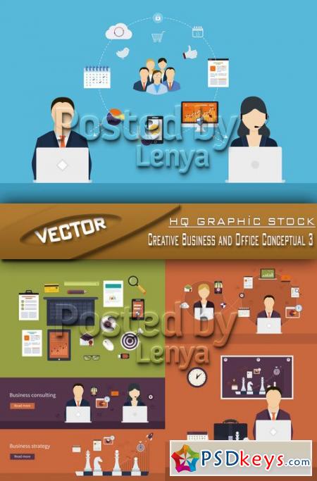 Stock Vector - Creative Business and Office Conceptual 3