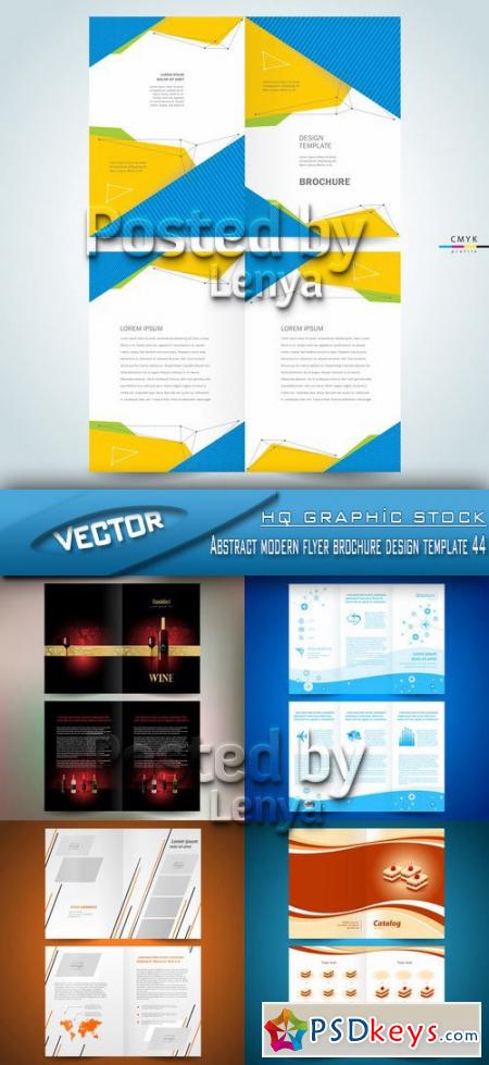 Stock Vector - Abstract modern flyer brochure design template 44